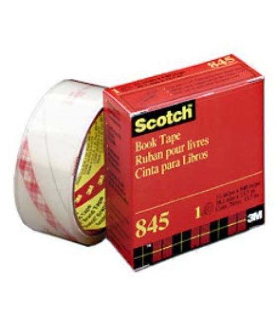 Cinta adhesiva scotch 845 book tape 13,7 mt x 50,8 mm