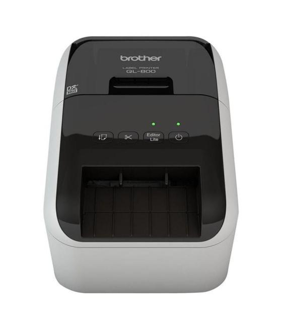 Impresora de etiquetas brother ql-800/ térmica/ ancho etiqueta 62mm/ usb/ blanca y negra