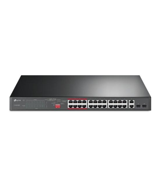 Switch no gestionable tp-link tl-sl1226p 24p poe+ 10/100 2p gigabit 2p slots combo gigabit sfp total poe 250w