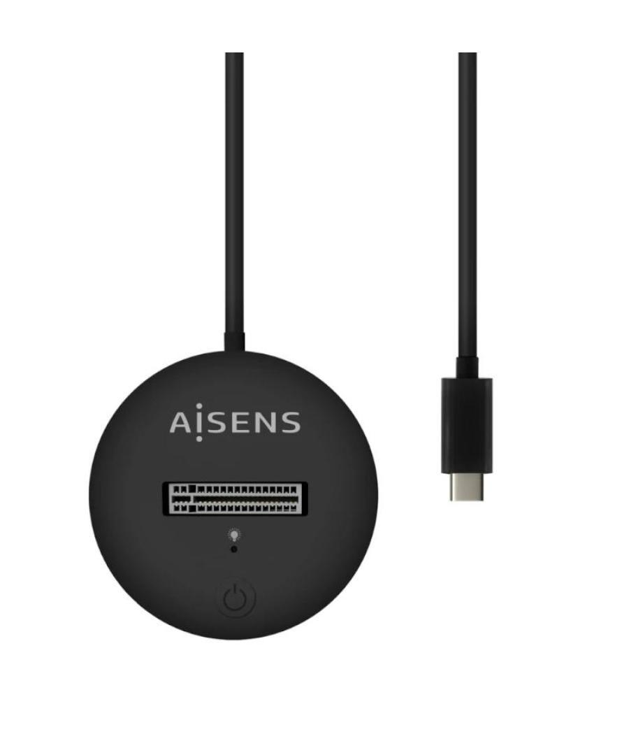 Aisens usb-c dock m.2 sata/nvme-usb3.1 gen2 negra
