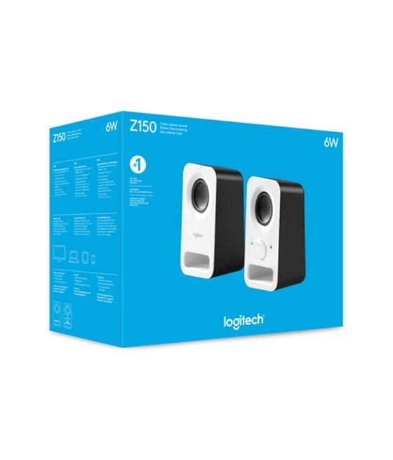 Logitech altavoz 2.0 z150 blanco