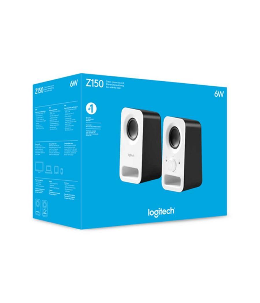 Logitech altavoz 2.0 z150 blanco