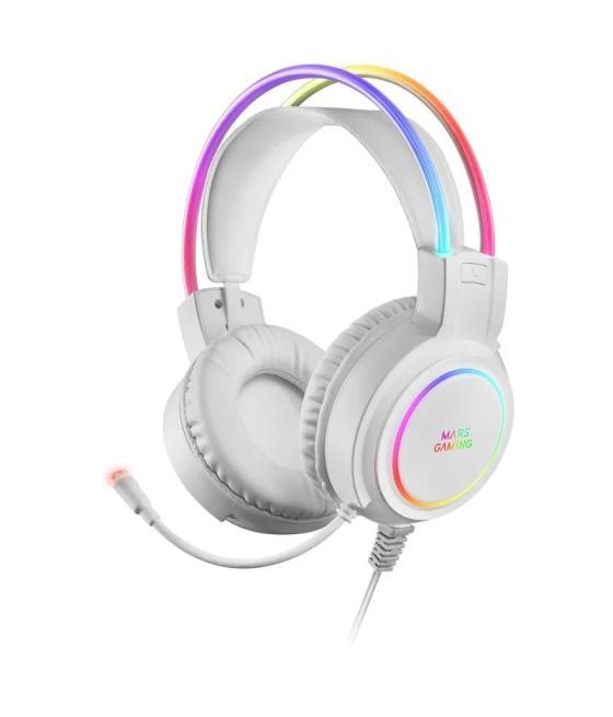 Mars gaming auricular mhrgb pc/ps4/ps5/xbox white