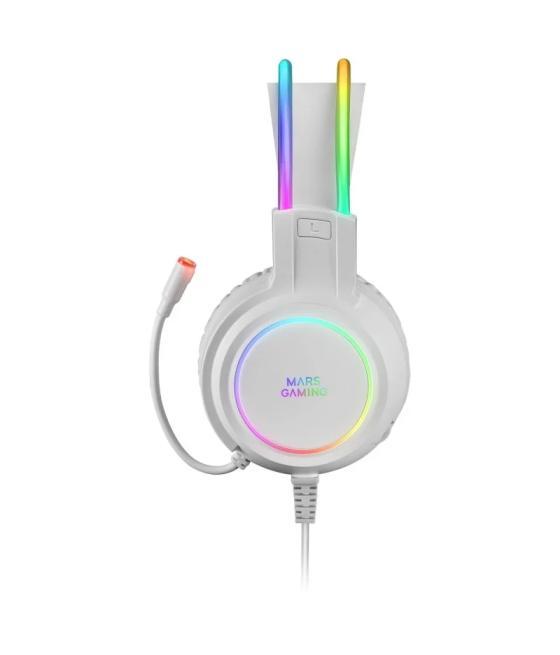 Mars gaming auricular mhrgb pc/ps4/ps5/xbox white