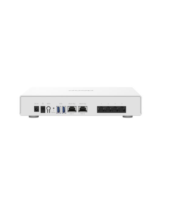 QNAP QHora-301W router inalámbrico 10 Gigabit Ethernet Doble banda (2,4 GHz / 5 GHz) Blanco