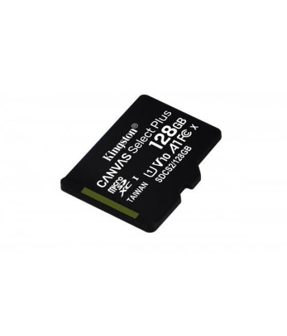 Kingston technology canvas select plus memoria flash 128 gb microsdxc clase 10 uhs-i