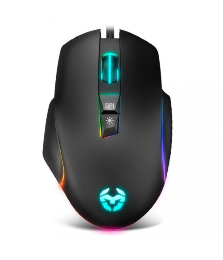 Krom keos ratón usb tipo a óptico 6400 dpi mano derecha