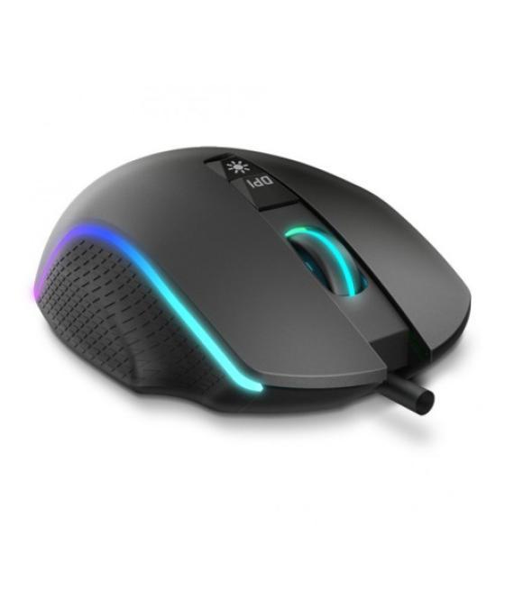 Krom keos ratón usb tipo a óptico 6400 dpi mano derecha