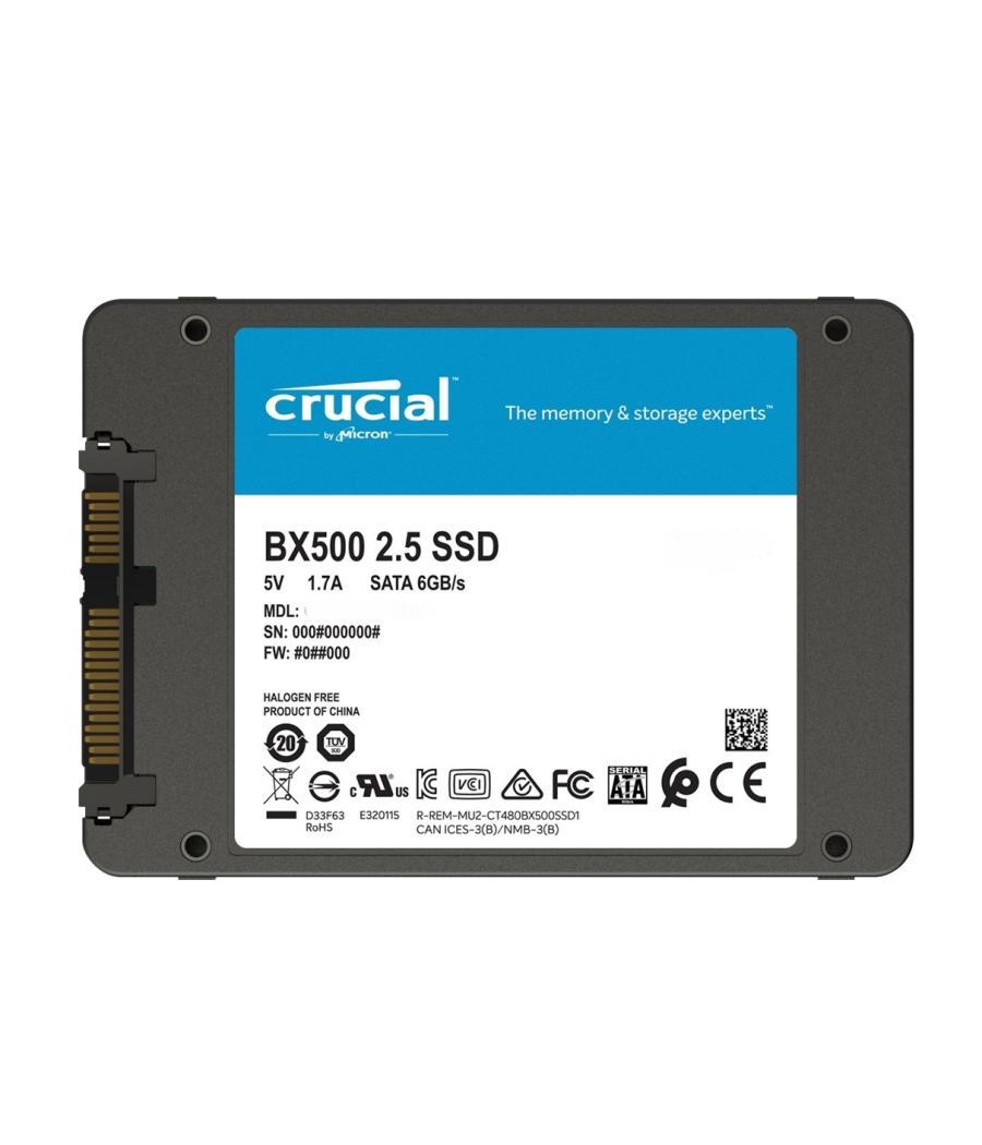 Disco duro interno solido hdd ssd crucial bx500 1tb 2.5pulgadas 3d nand sata 6gb - s