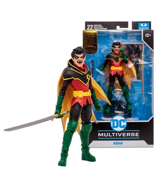 Figura mcfarlane dc multiverse damian wayne robin 17cm