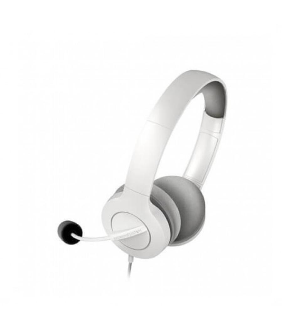 Auriculares micro energy sistem office 3 blanco supraural - 40mm - jack 3.5mm - antipop - 20hz - 32ohms