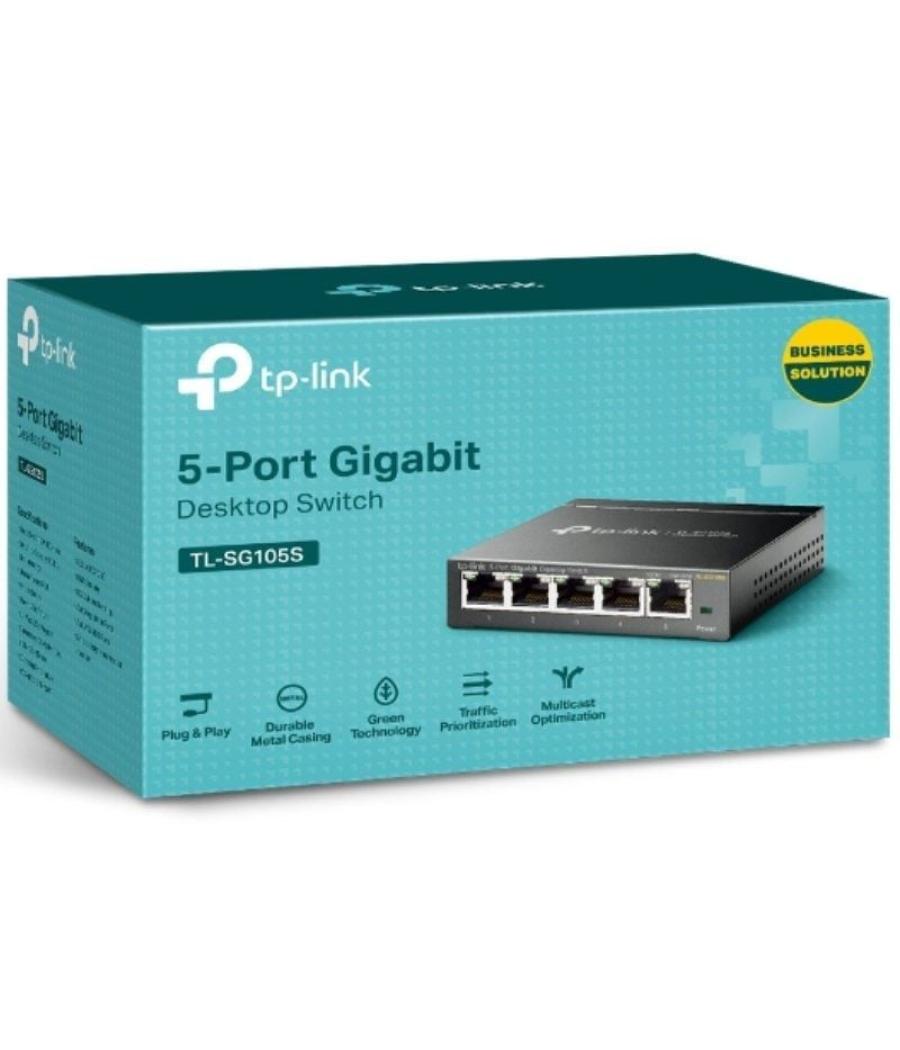 Switch tp-link tl-sg105s 5 puertos/ rj-45 10/100/1000