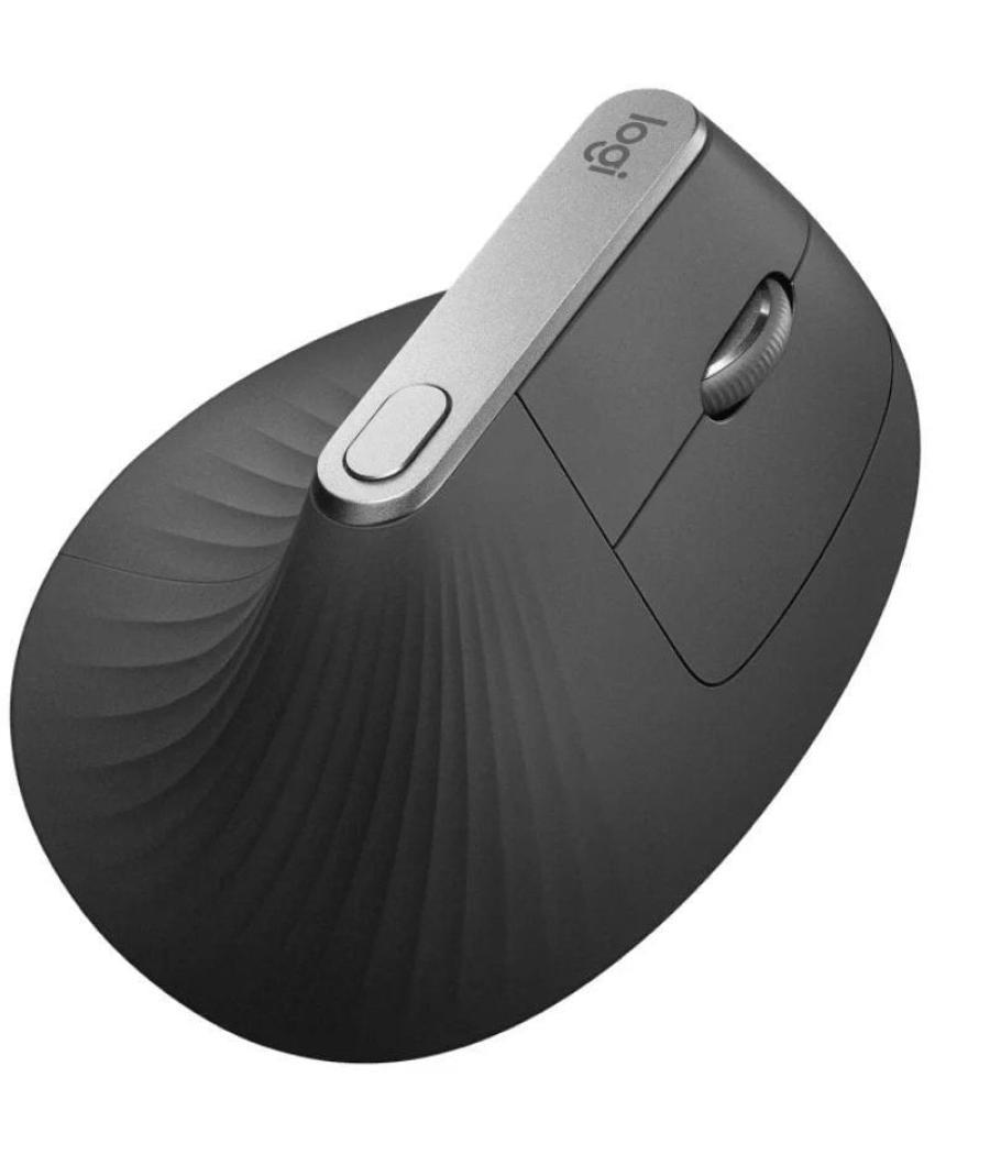 Ratón ergonómico inalámbrico por bluetooth logitech vertical mx/ batería recargable/ hasta 4000 dpi