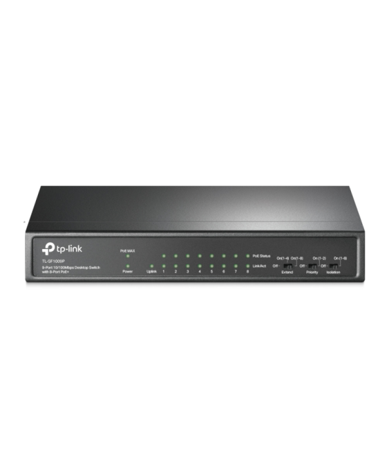 Switch tp-link 9-port 10/100 mbps desktop switch with 8-port poe+