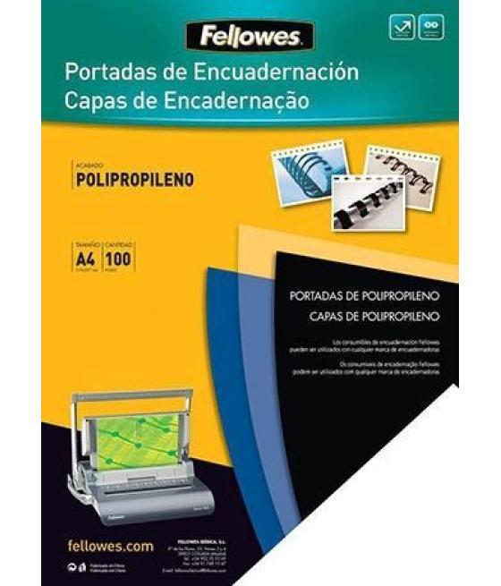 Fellowes pack de 100 portadas pp transparente 450 micras