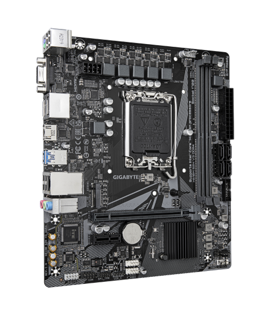 Gigabyte h610m s2h v3 ddr4 placa base intel h610 express lga 1700 micro atx