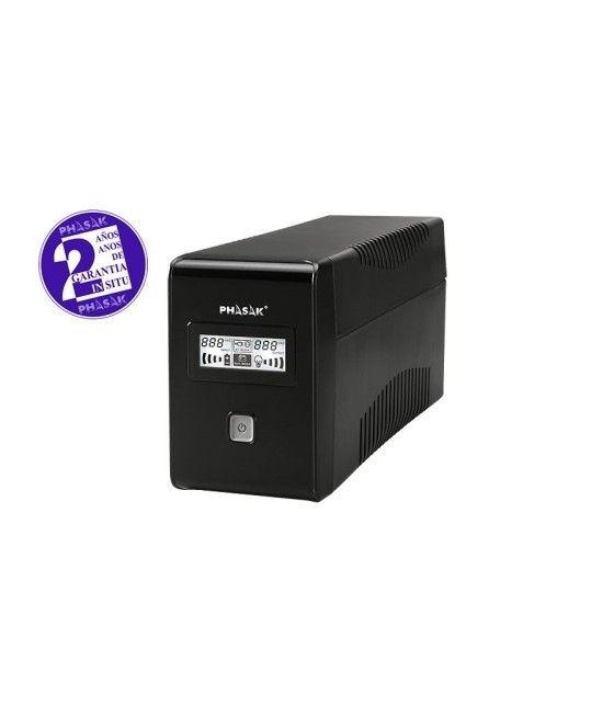Phasak - Sai iInteractivo 850VA/480W LCD Negro - Imagen 1