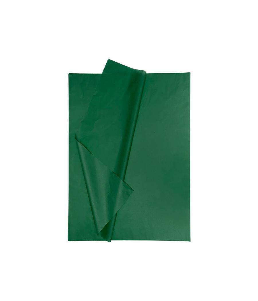 Papel seda liderpapel 52x76cm 18g/m2 bolsa de 5 hojas verde oscuro