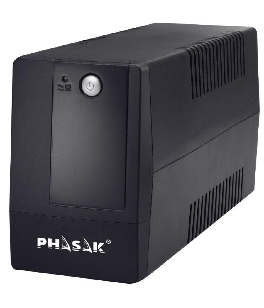 Sai línea interactiva phasak basic interactive 800 va/ 800va-480w/ 2 salidas/ formato torre