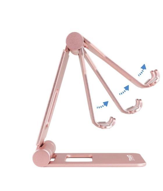 Soporte para smartphone/tablet tooq ph-keops-ocaso/ rosa