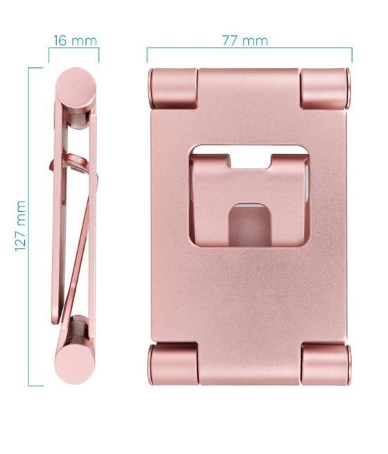 Soporte para smartphone/tablet tooq ph-keops-ocaso/ rosa