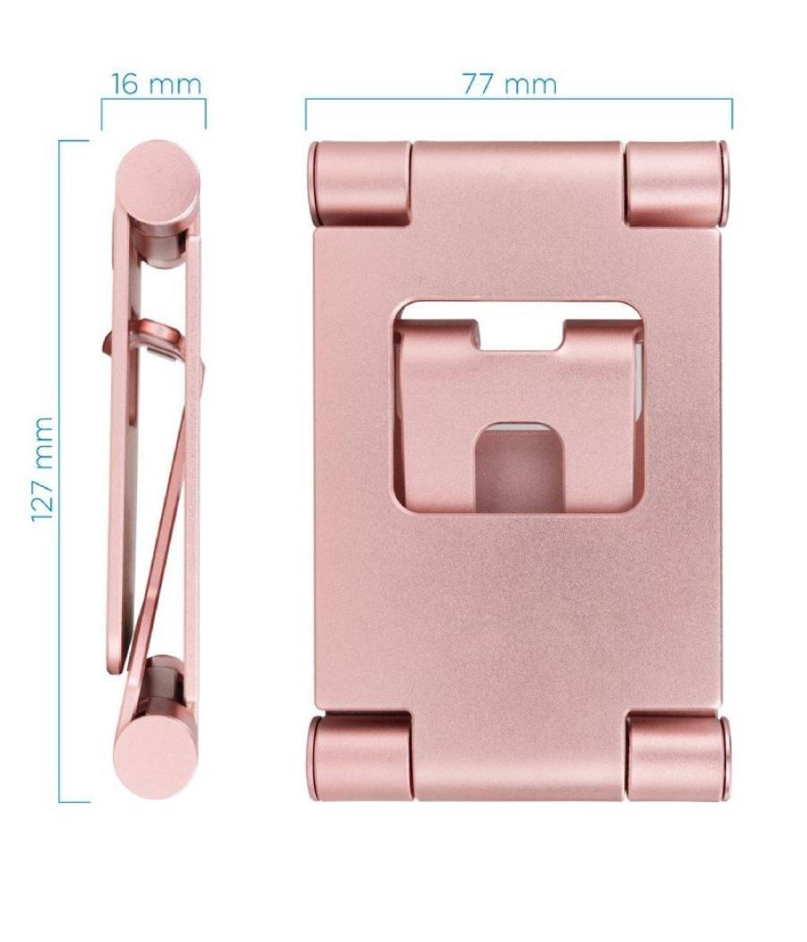 Soporte para smartphone/tablet tooq ph-keops-ocaso/ rosa