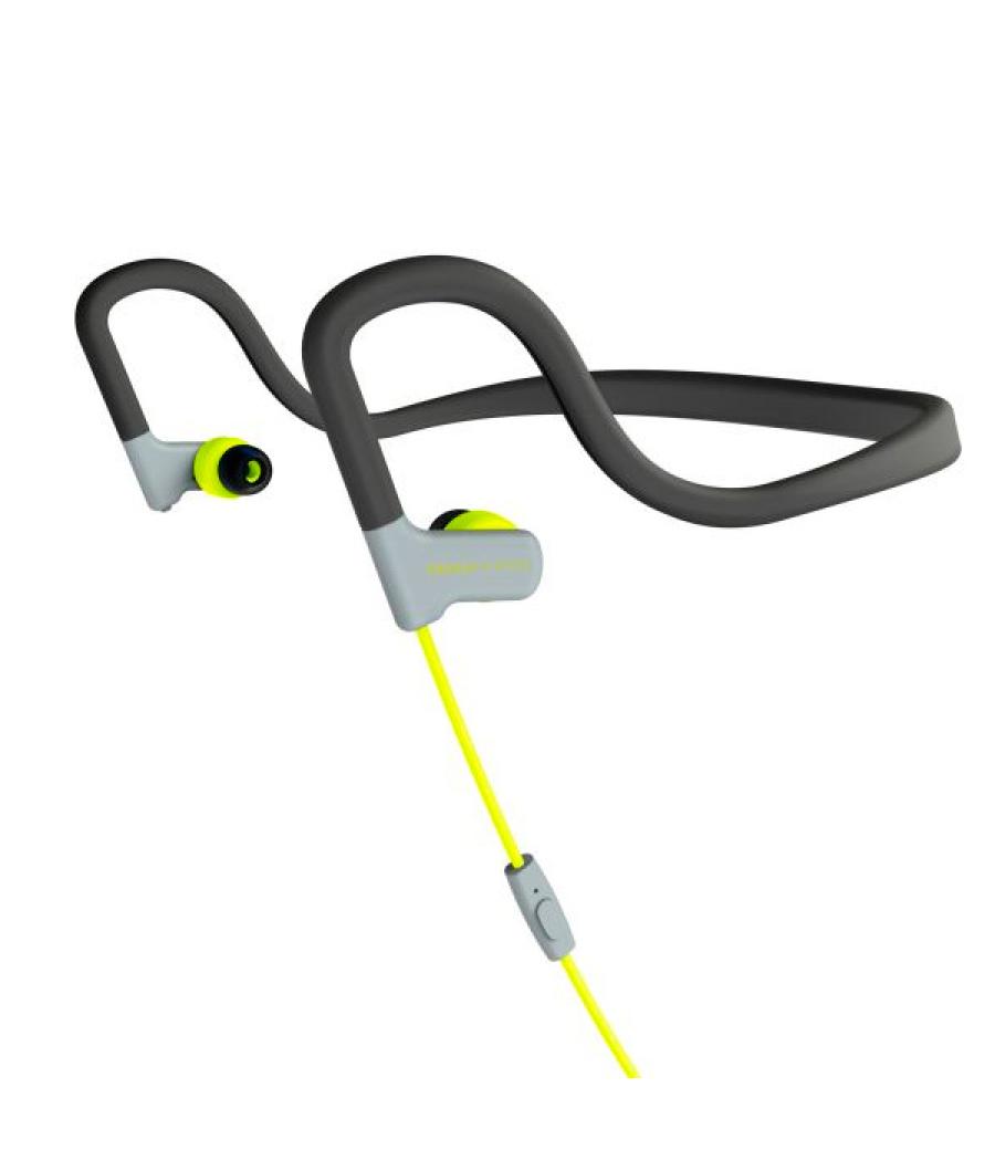 Auricular energy sistem sport 2 yellow 3.5mm con microfono, neckband fit, resistente al sudor y salpicaduras , control talk