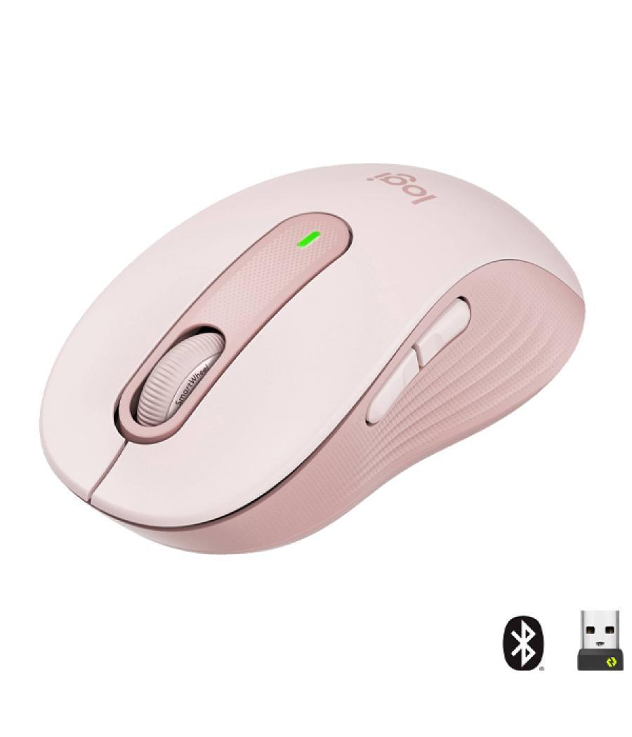 Mouse logitech wireless signature m650 color rosa p/n: 910-006254