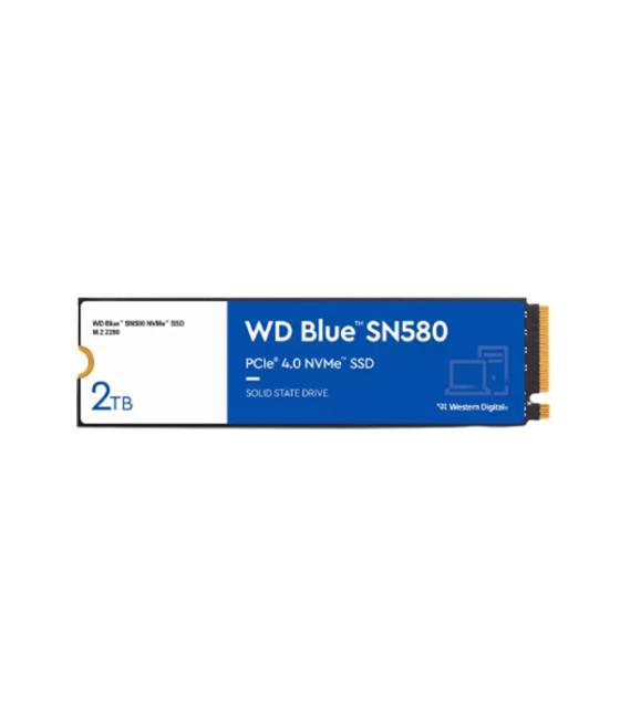 Disco m.2 2tb western digital blue sn580 nvme pcie 4,0-x4 (escritura 4150mb/s) wds200t3b0e