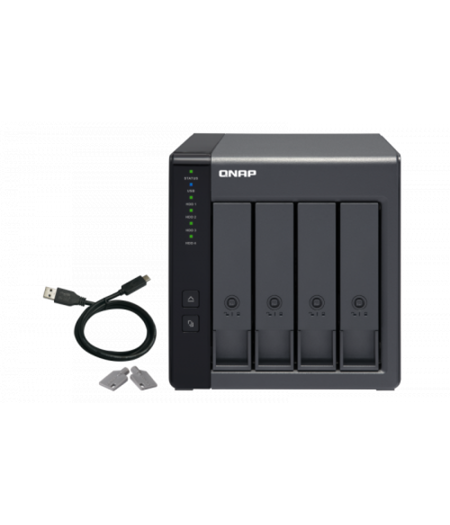 Qnap tr-004 unidad de disco multiple negro