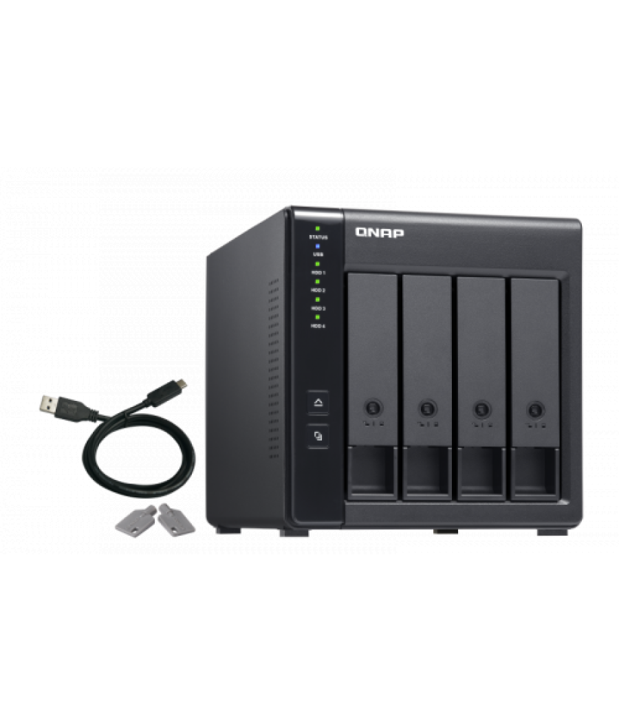 Qnap tr-004 unidad de disco multiple negro