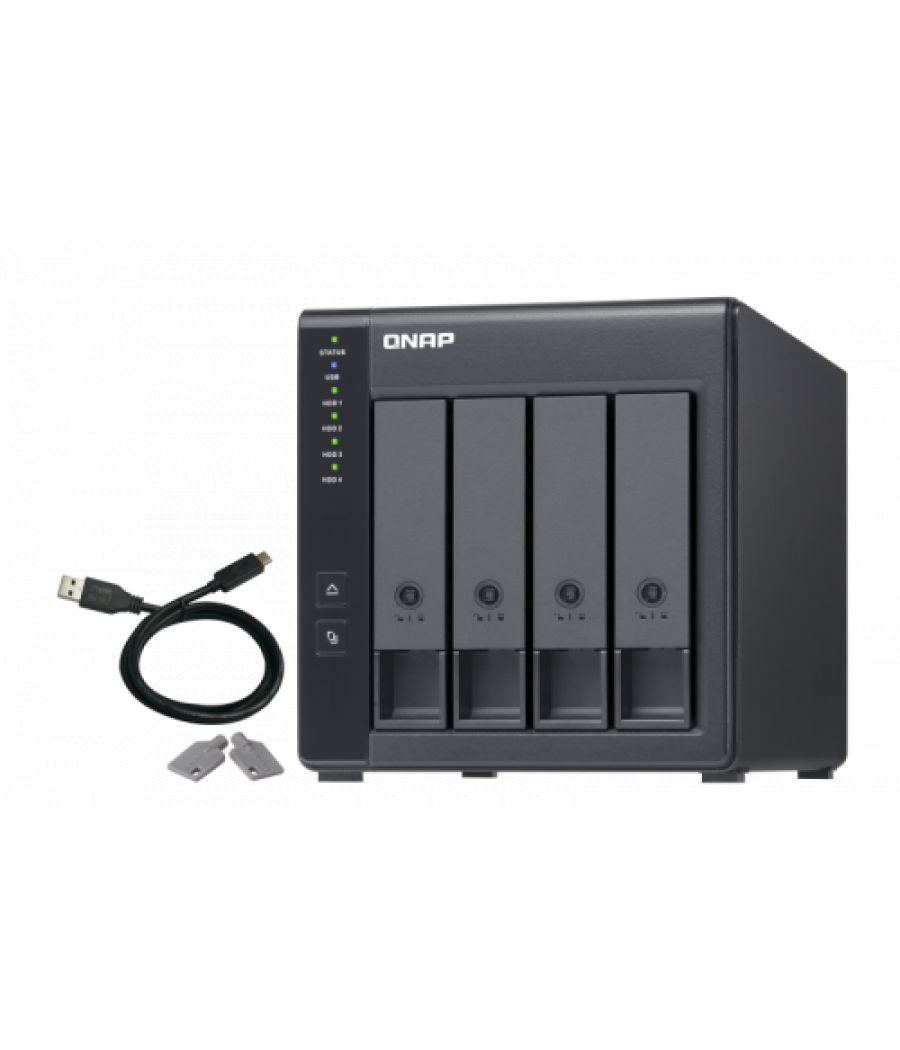 Qnap tr-004 unidad de disco multiple negro