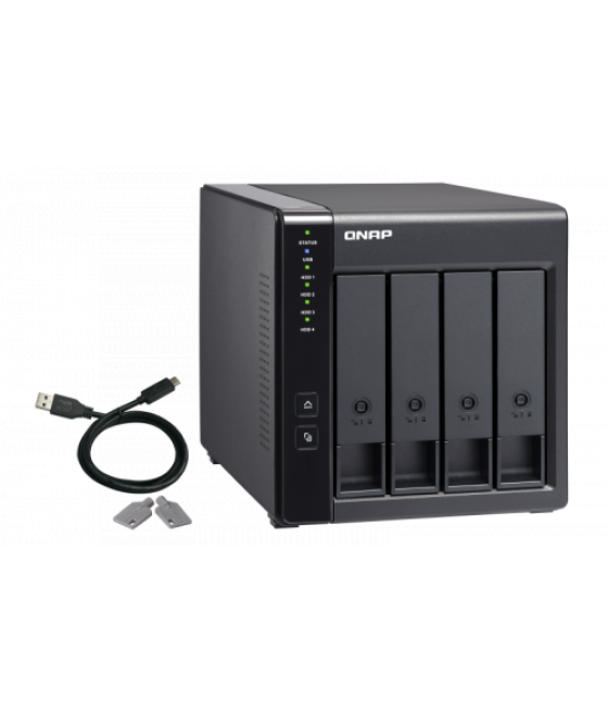 Qnap tr-004 unidad de disco multiple negro