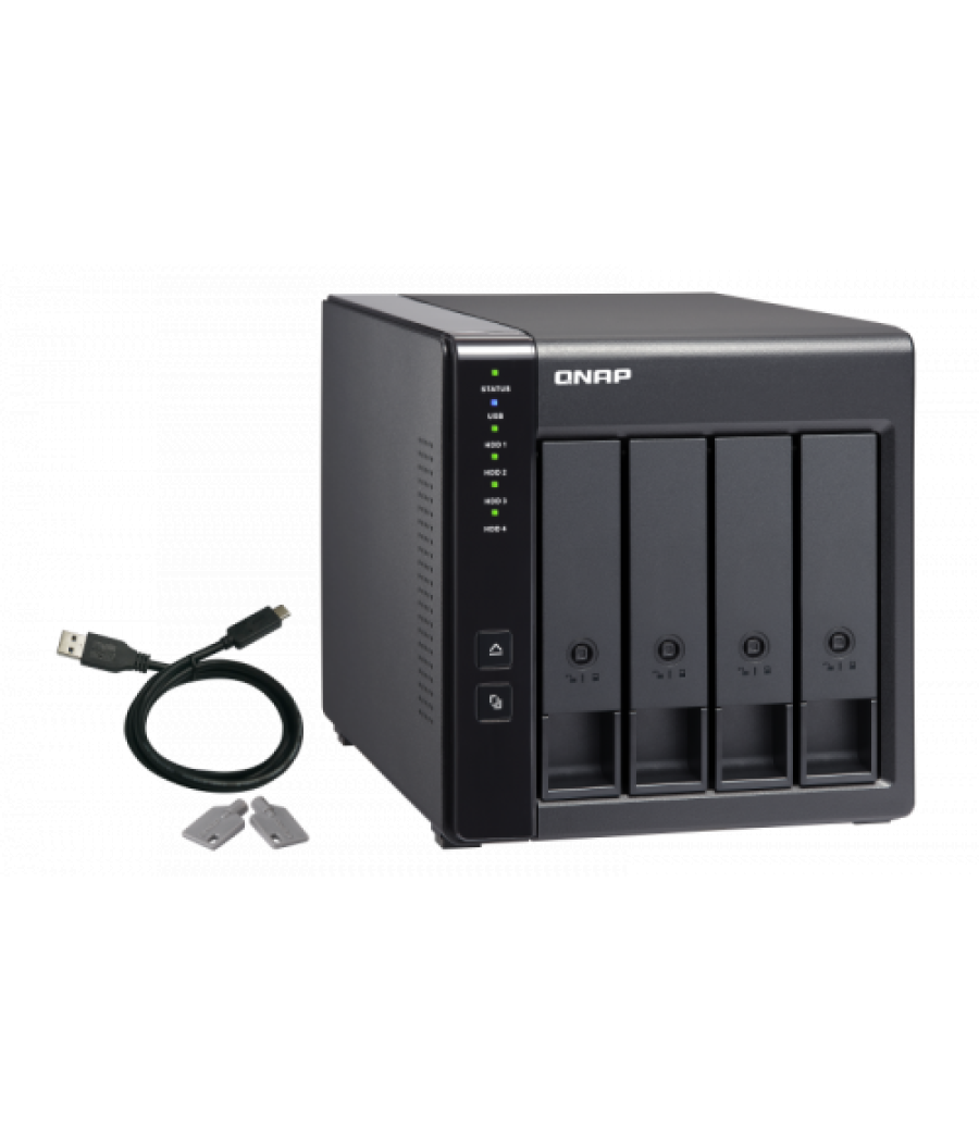 Qnap tr-004 unidad de disco multiple negro
