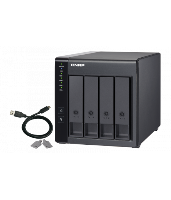 Qnap tr-004 unidad de disco multiple negro