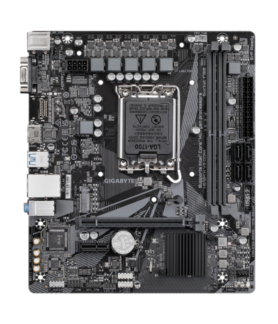 Gigabyte h610m h v3 ddr4 placa base intel h610 express lga 1700 micro atx