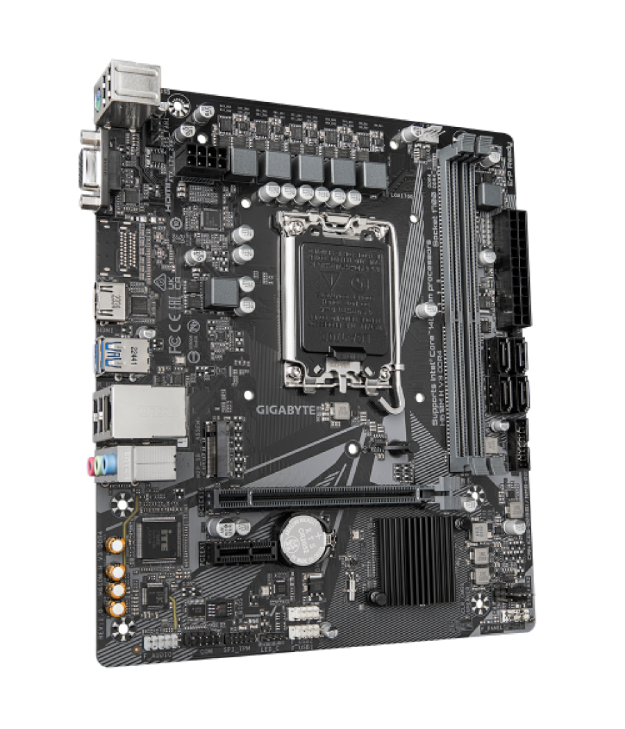 Gigabyte h610m h v3 ddr4 placa base intel h610 express lga 1700 micro atx