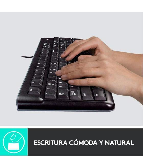 Combo teclado y raton logitech mk120 optico usb 2.0 negro