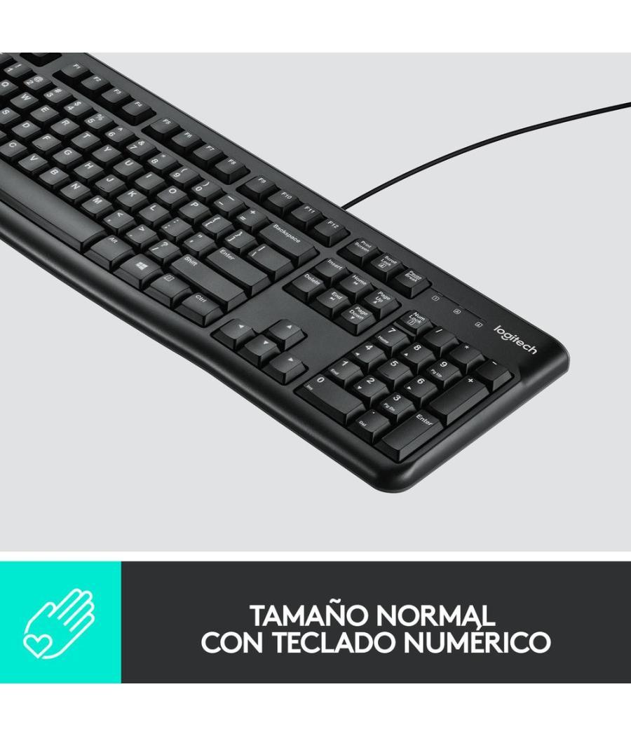 Combo teclado y raton logitech mk120 optico usb 2.0 negro