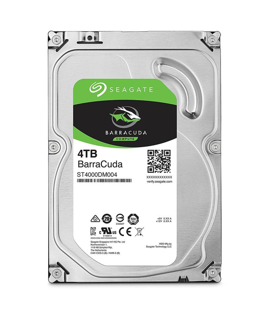 Disco duro interno hdd seagate barracuda st4000dm004 4tb 3.5pulgadas 5900rpm - 256mb - sata 6gb - s