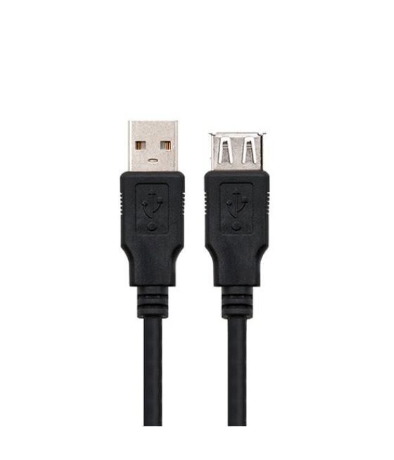 Cable usb tipo a 2.0 a usb tipo a 2.0 nanocable 1.8m negro macho - hembra