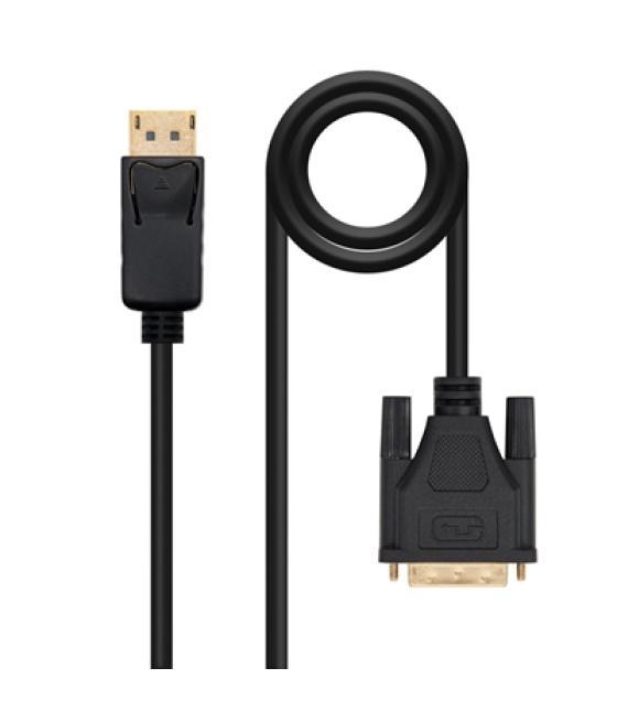 Cable displayport a dvi nanocable 1m - macho - macho - negro