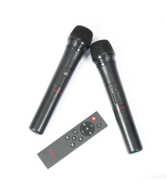 Altavoz trolley aiwa kbtus - 608 80w rms con karaoke 2 micros inalambricos