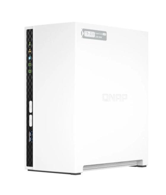 Nas qnap ts-233/ 2 bahías 3.5'- 2.5'/ 2gb ddr4/ formato torre