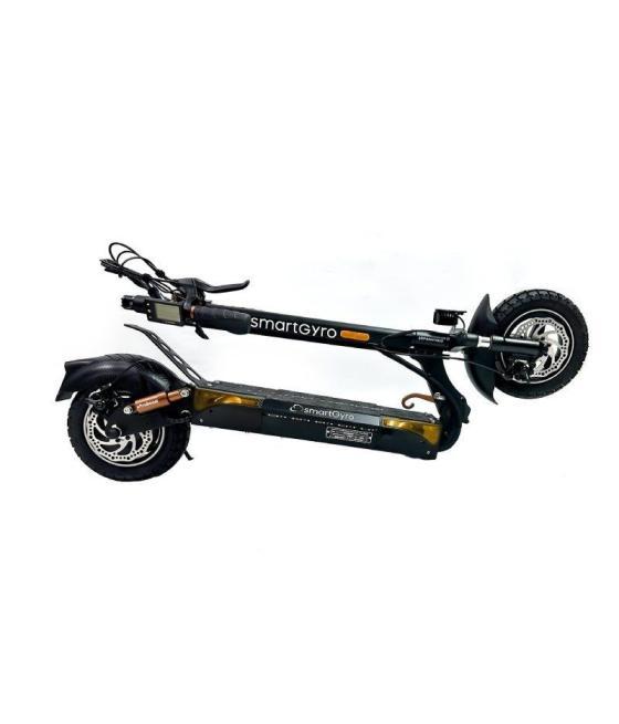 Patinete eléctrico smartgyro rockway pro certificado/ motor 1000w/ ruedas 10'/ 25km/h /autonomía 60km/ negro