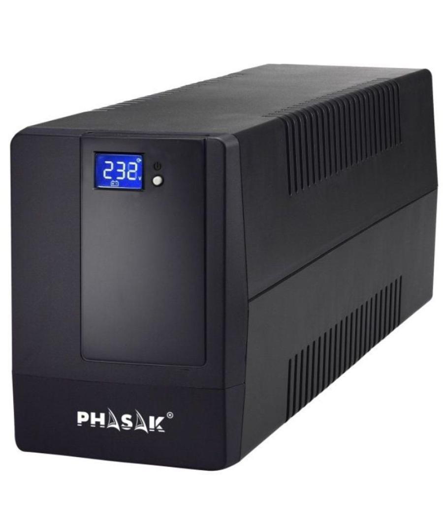 Sai línea interactiva phasak 650 va lcd interactive/ 650va/ 2 salidas/ formato torre