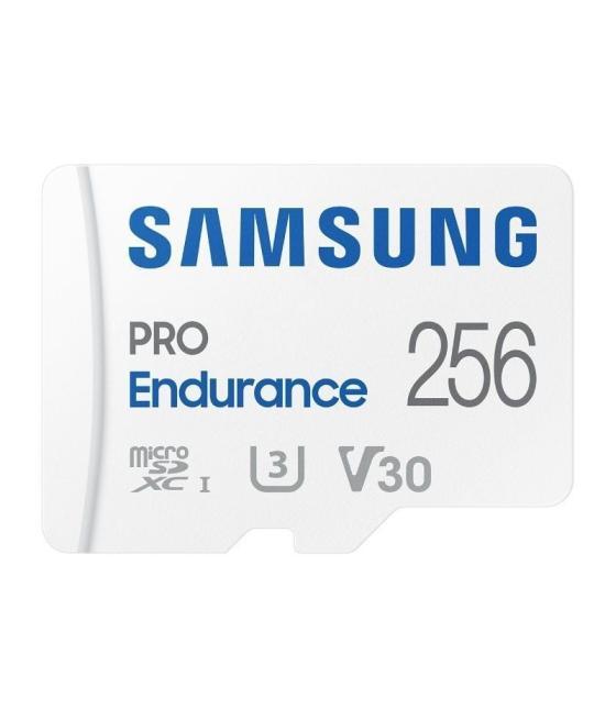 Tarjeta de memoria samsung pro endurance 256gb microsd xc con adaptador/ clase 10/ 100mbs