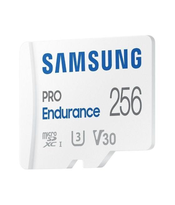 Tarjeta de memoria samsung pro endurance 256gb microsd xc con adaptador/ clase 10/ 100mbs