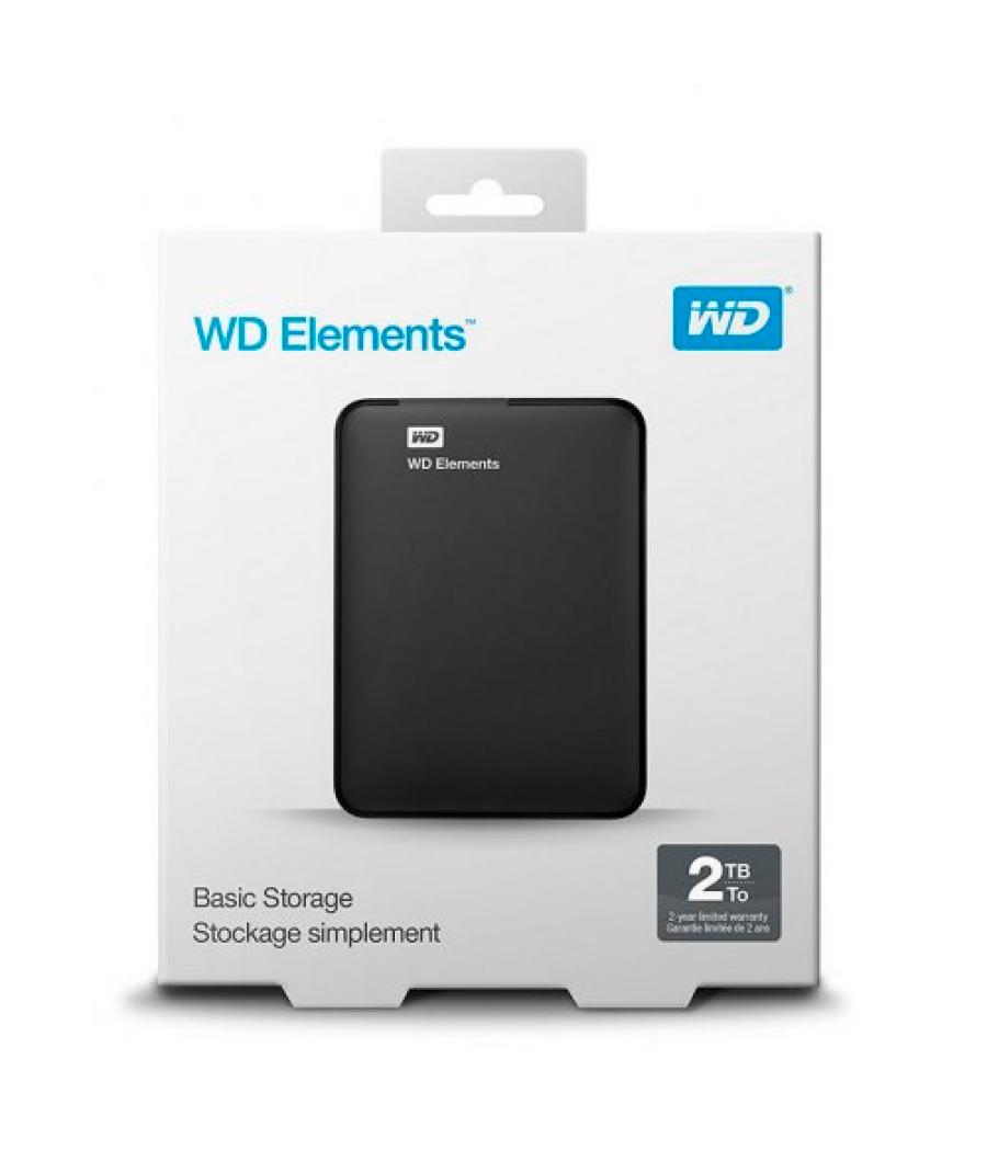 Disco duro externo western digital elements 2.5 2tb usb 3.0 black wdbu6y0020bbk-wesn