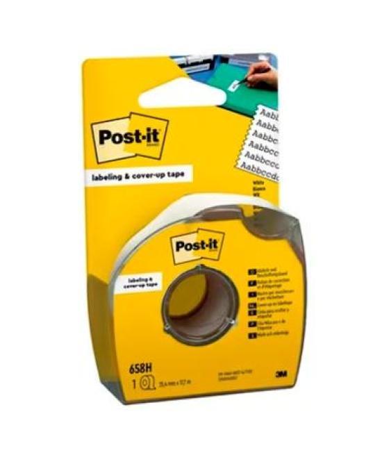 Post-it cinta adhesiva 658-hd invisible rollo 25,4mm x 17,7m 6 lineas c/dispensador